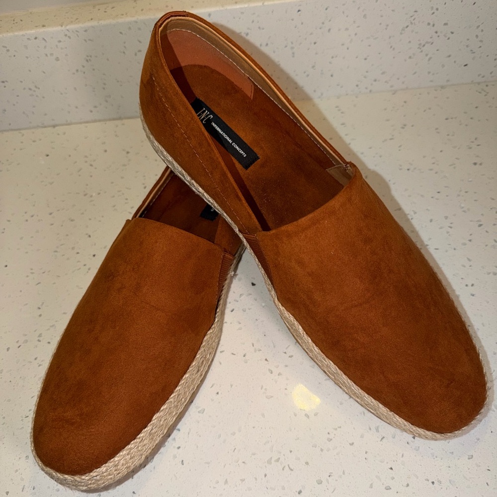 INC International Concepts Men's Brown Suede Espadrilles 11M NEW - Picture 4 of 5